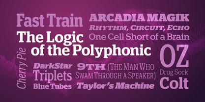Polyphonic Font Poster 13