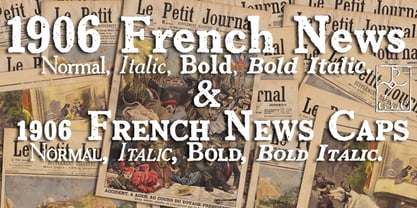 1906 French News Font Poster 1