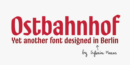 Ostbahnhof Font Poster 1