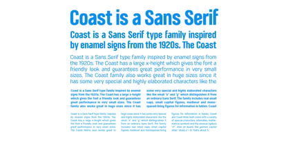 Coast Font Poster 7