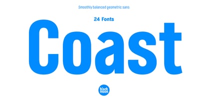 Coast Font Poster 1