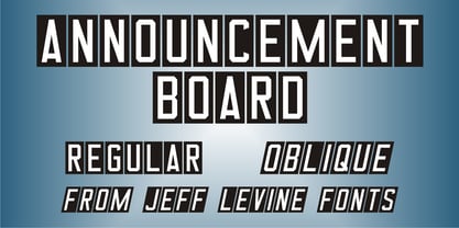 Announcement Board JNL Font Poster 1