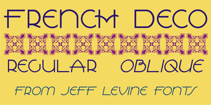 French Deco JNL Font Poster 1