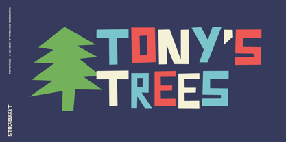 Tonys Trees Font Poster 1