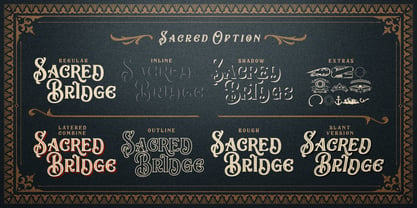 Sacred Bridge Font Poster 8