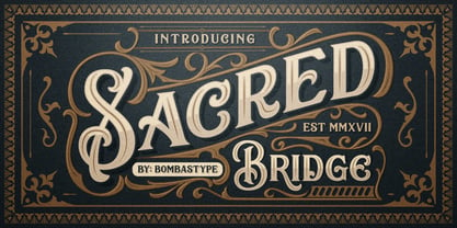 Sacred Bridge Font Poster 1