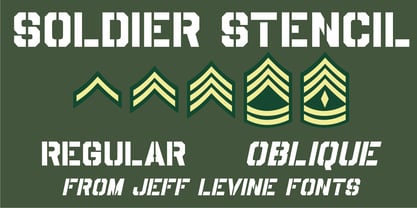 Soldier Stencil JNL Font Poster 1