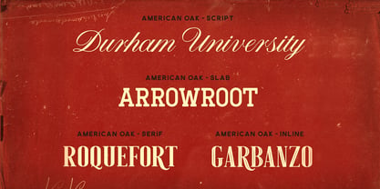 American Oak Font Poster 2