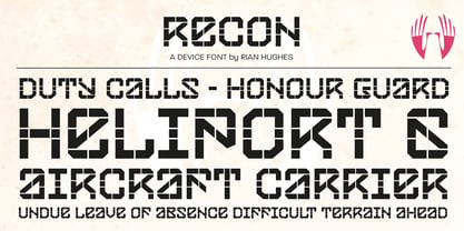 Recon Font Poster 2