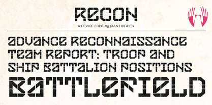 Recon Font Poster 3