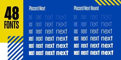 Placard Next Font Poster 2