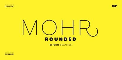 Mohr Rounded Fuente Póster 1