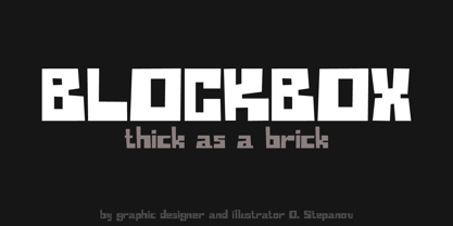 Blockbox Font Poster 1