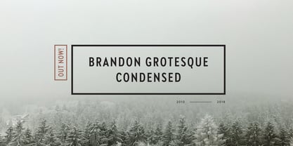 Brandon Grotesque Condensed Fuente Póster 1