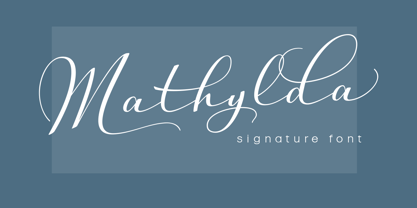 Mathylda Script Font Poster 1