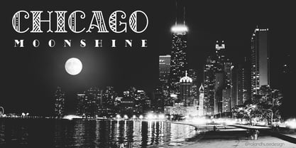 Chicago Moonshine Fuente Póster 2