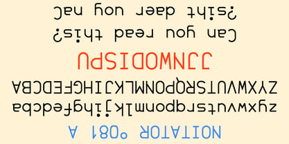 UpsidedownJJ Font Poster 1