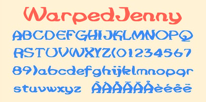 WarpedJenny Font Poster 2