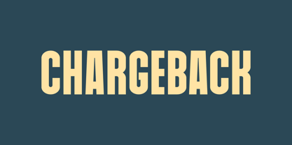 Chargeback Font Poster 1