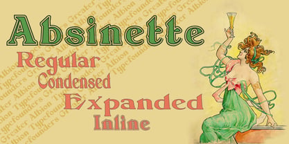 Absinette Font Poster 5