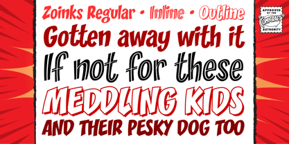 Zoinks Font Poster 5