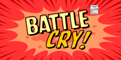 Battle Cry Font Poster 2