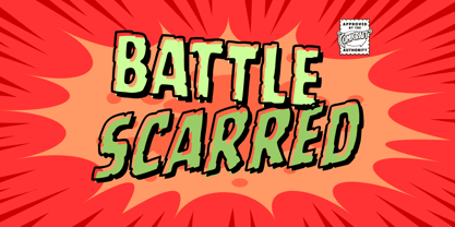 Battle Scarred Font Poster 2
