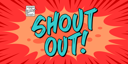Shout Out Font Poster 2