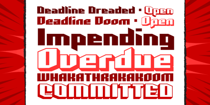 Deadline Font Poster 1