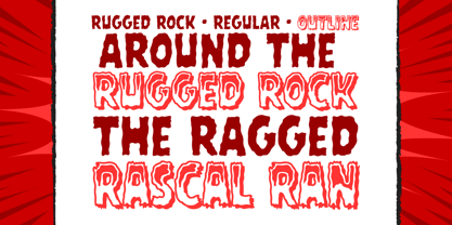 Rugged Rock Font Poster 3
