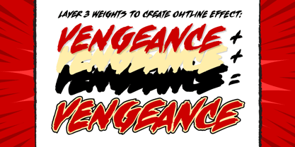 Vengeance Is Mine Font Poster 3