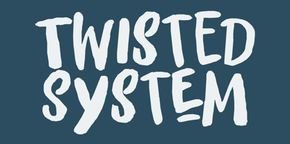 Twisted System Font Poster 5