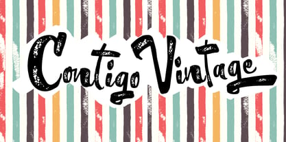 Contigo Vintage Font Poster 1