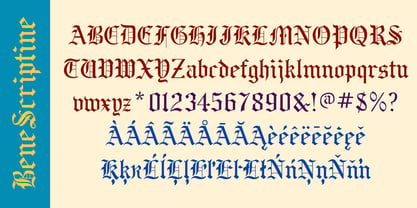 BeneScriptine Font Poster 4