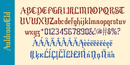 Auldroon Font Poster 4
