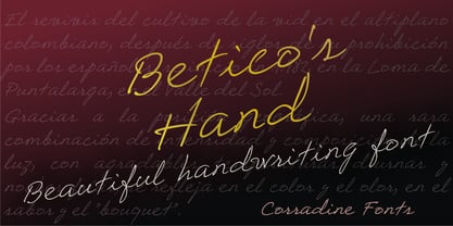 Betico's Hand Font Poster 1