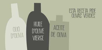 Aceituna Font Poster 4