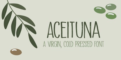 Aceituna Font Poster 5