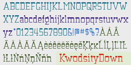 Kwodsity Font Poster 4