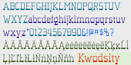 Kwodsity Font Poster 3