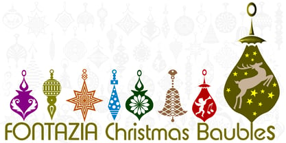 Fontazia Christmas Baubles Font Poster 1