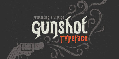 Gunshot Font Poster 1