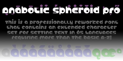 Anabolic Spheroid Pro Font Poster 1