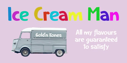 Ice Cream Man Font Poster 5