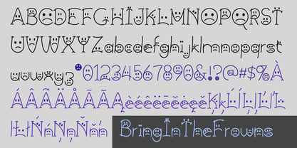 BringInTheFrowns Font Poster 3