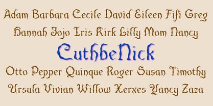 Cuthbert Font Poster 8