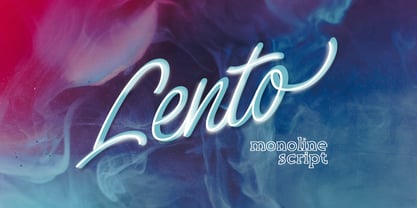 Lento Font Poster 1