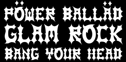 MHF Headbanger Font Poster 1