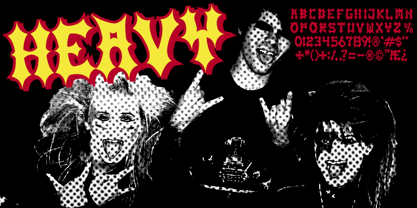 MHF Headbanger Font Poster 2