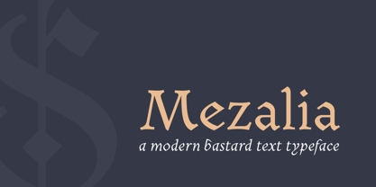Mezalia Font Poster 1